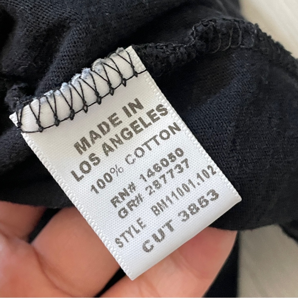 Buck Mason Tshirt cotton crewneck mens Black (xlarge) casual minimalist basic - Picture 5 of 6
